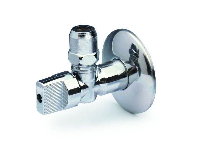 Chrome-plated Valve 1/2 X 3/8